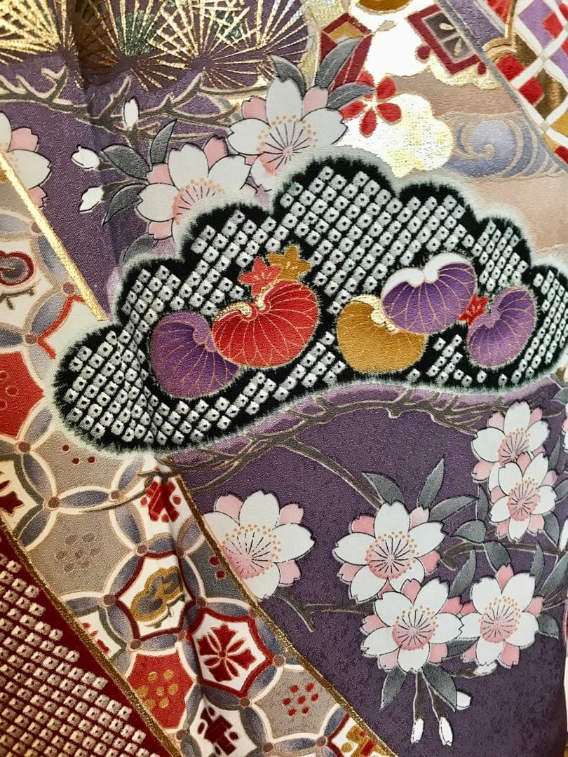 振袖　超美品　正絹　宝づくし　熨斗　日本の美結集