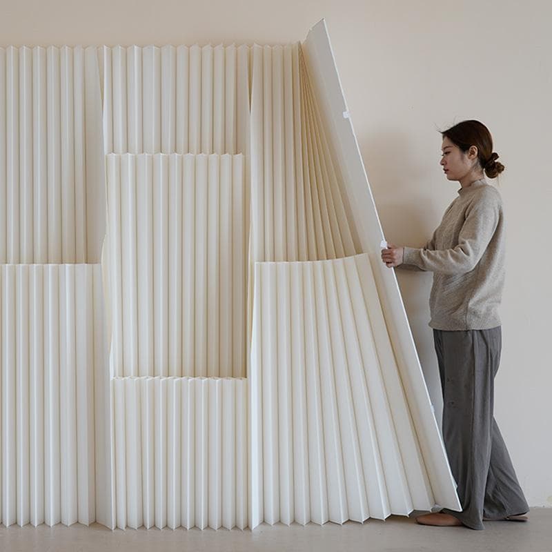 パーテーション間仕切り高さ2ｍ長さ2ｍ-3ｍ組立不要ついたて目隠し区切り屏風