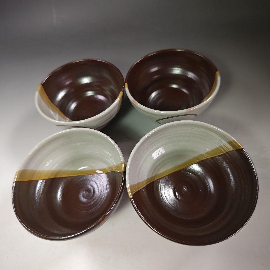 イ907 茶碗『号香舟作』『十牛　数茶碗　10客　共箱』茶道具　抹茶碗