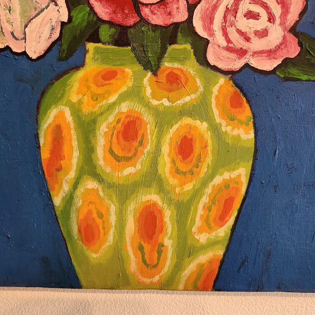 田渕眞兒　油絵　油彩　薔薇シリーズ　花　No.3-7