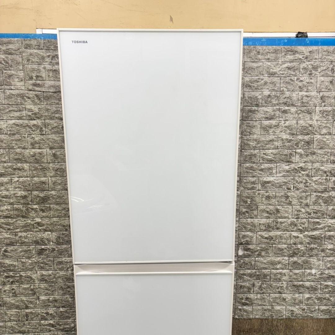 582TOSHIBA　大型冷蔵庫　375L　小型　家庭用　ガラスパネル　自動製氷