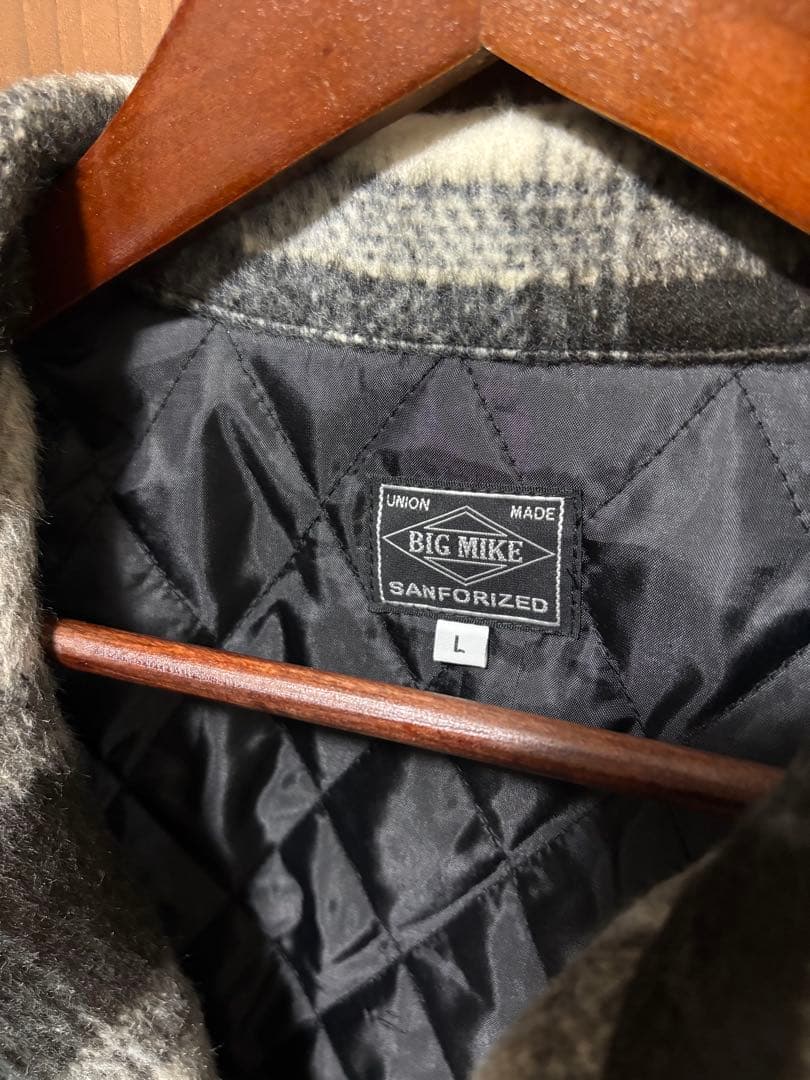 【新品未使用品】BIGMIKE オンブレチェック　ジャケット　bigmike