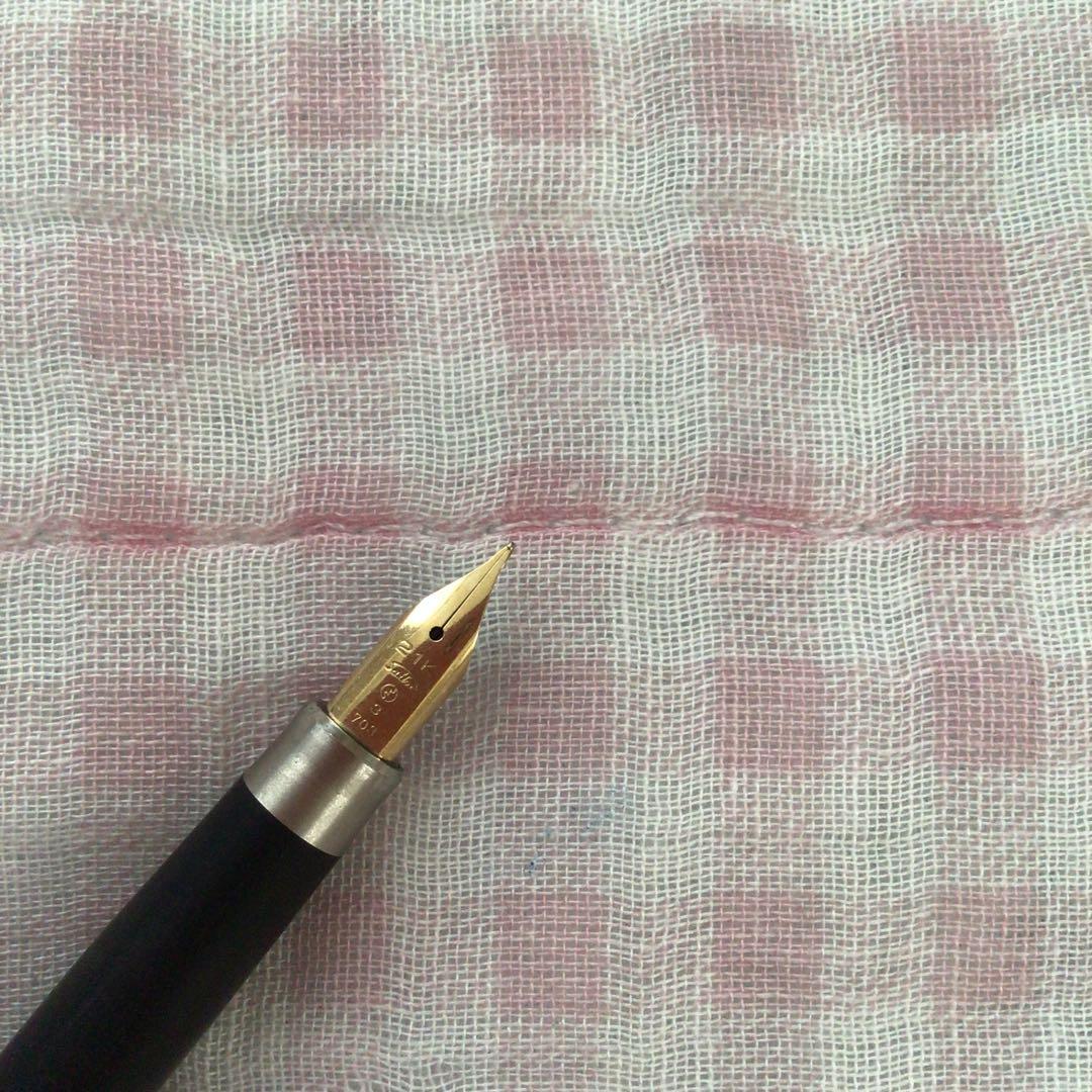 セーラー 21K 21金 万年筆 スターリングシルバー silver 格子 廃盤