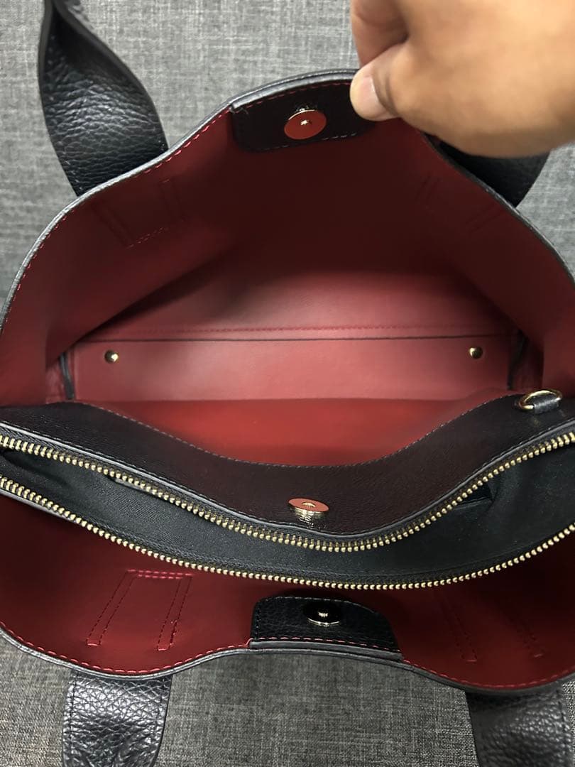 【美品】Miros 2way レザーハンドバッグ