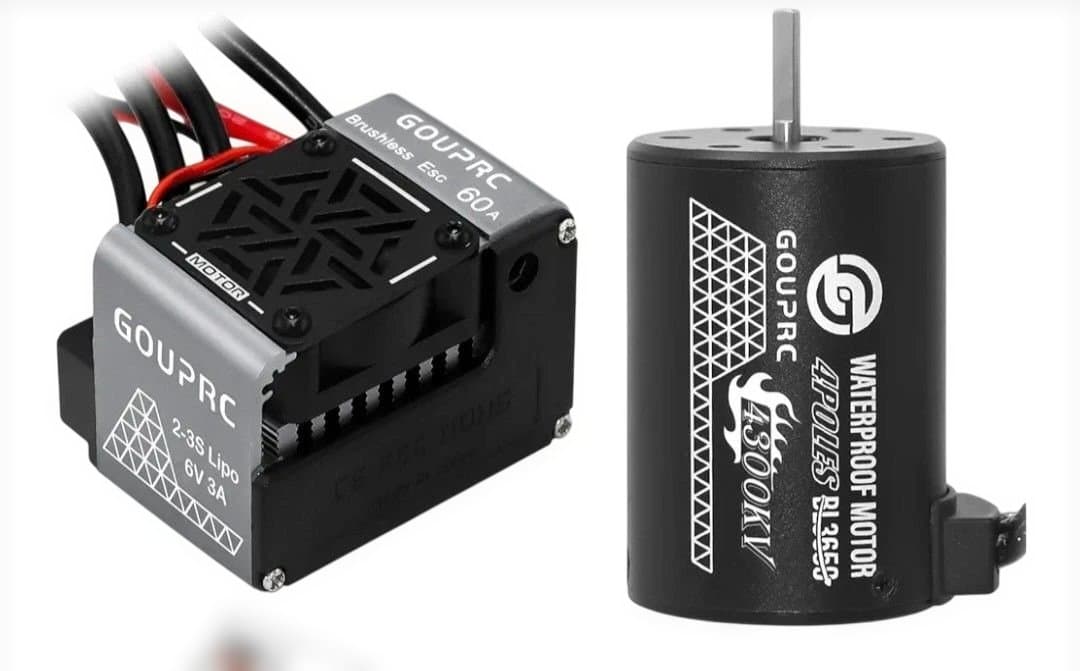【中古】GOUP RC製　ラジコン用ESC モーター4300kv セット