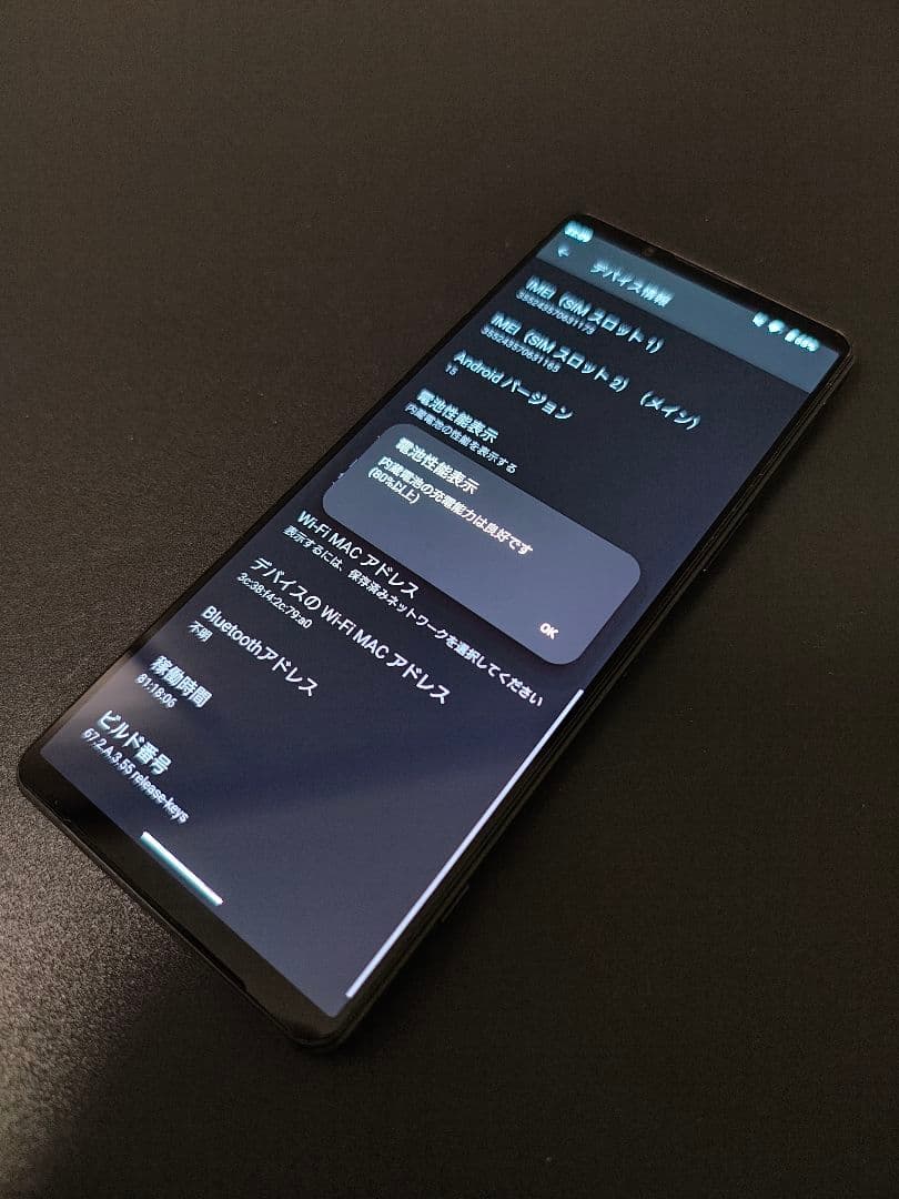 Xperia 1 V SIMフリー バッテリ良好◎ 準美品