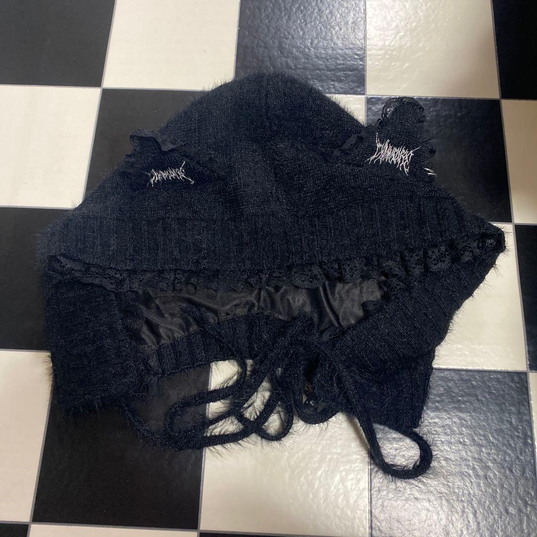 DimMoire ディムモアール Evil Catフード 猫耳 ブラック