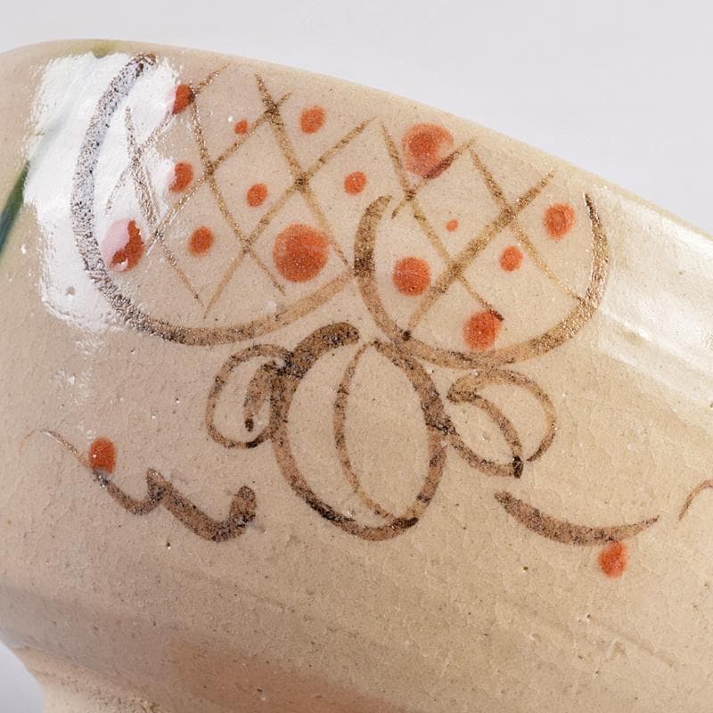 茶道具　山月窯　川本了生造　弥七田織部　数茶碗　十客　共箱　V　R8880B