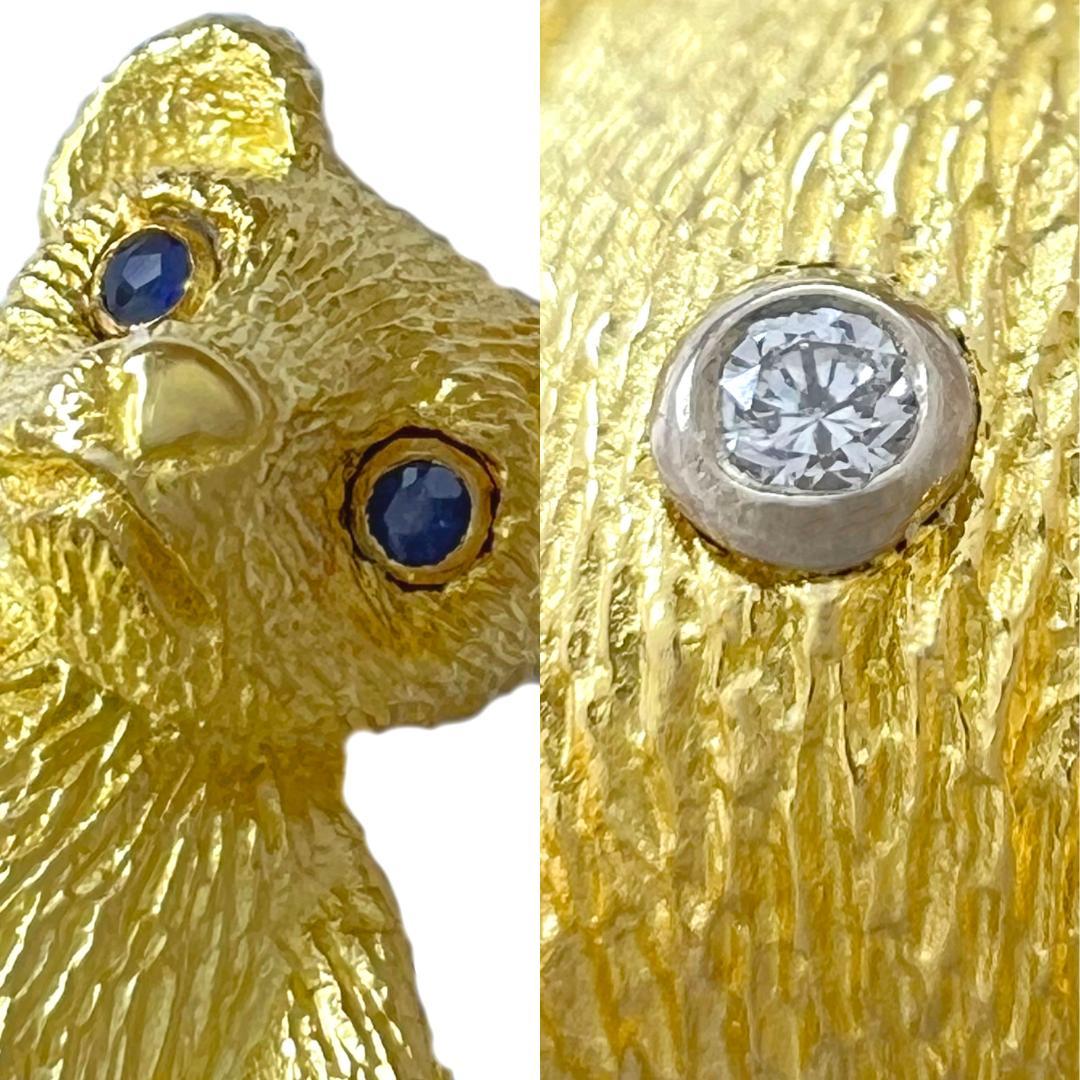 極美品　ティファニー　ブローチ　テディベア　K18　ヴィンテージ　希少　レア