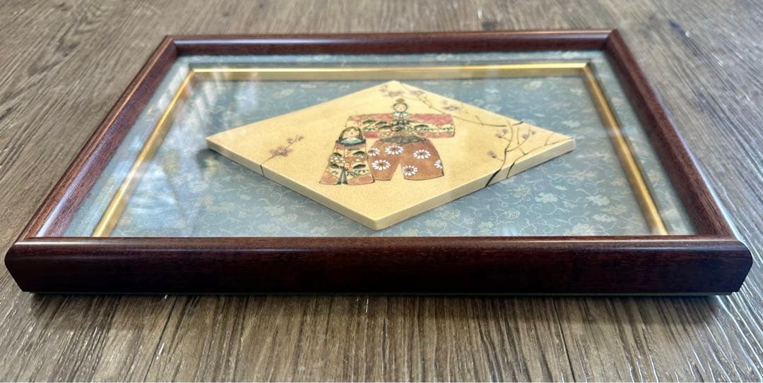 再値下げ　陶額　ひな祭り　雛祭り　菱雛　お雛様　雛人形　立ち雛　開店祝い　記念品