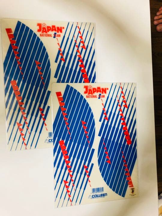 1993年サッカー日本代表　希少下敷き2枚セット