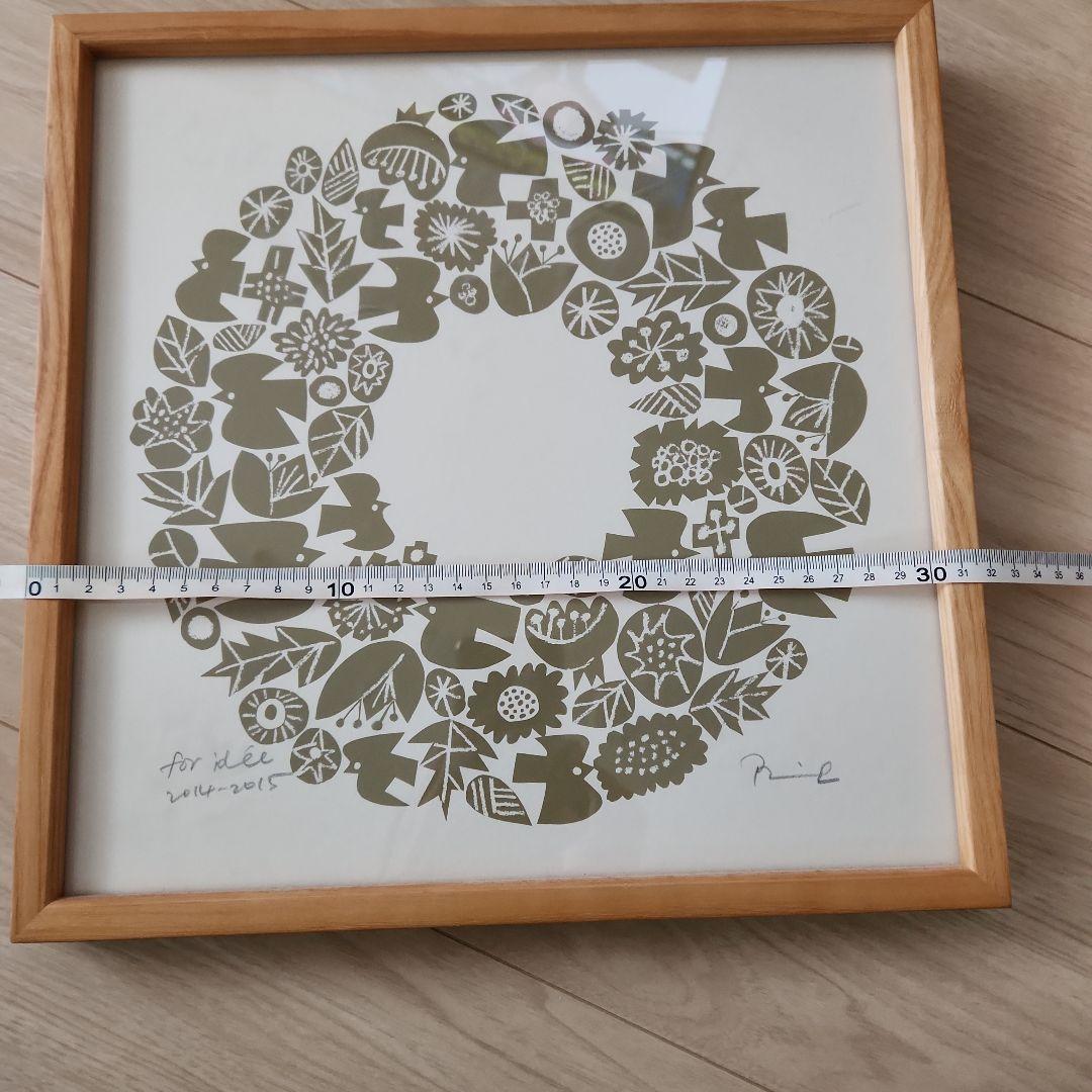 バーズワーズ　額付きシルクスクリーン