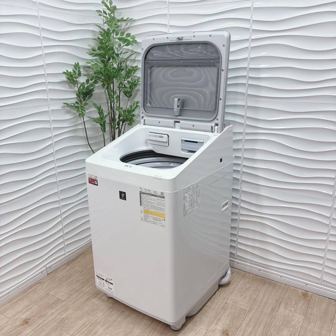 ◇大阪府 神戸市 配達料無料！5ヶ月保証！◇2023年◇シャープ洗濯機◇穴なし槽