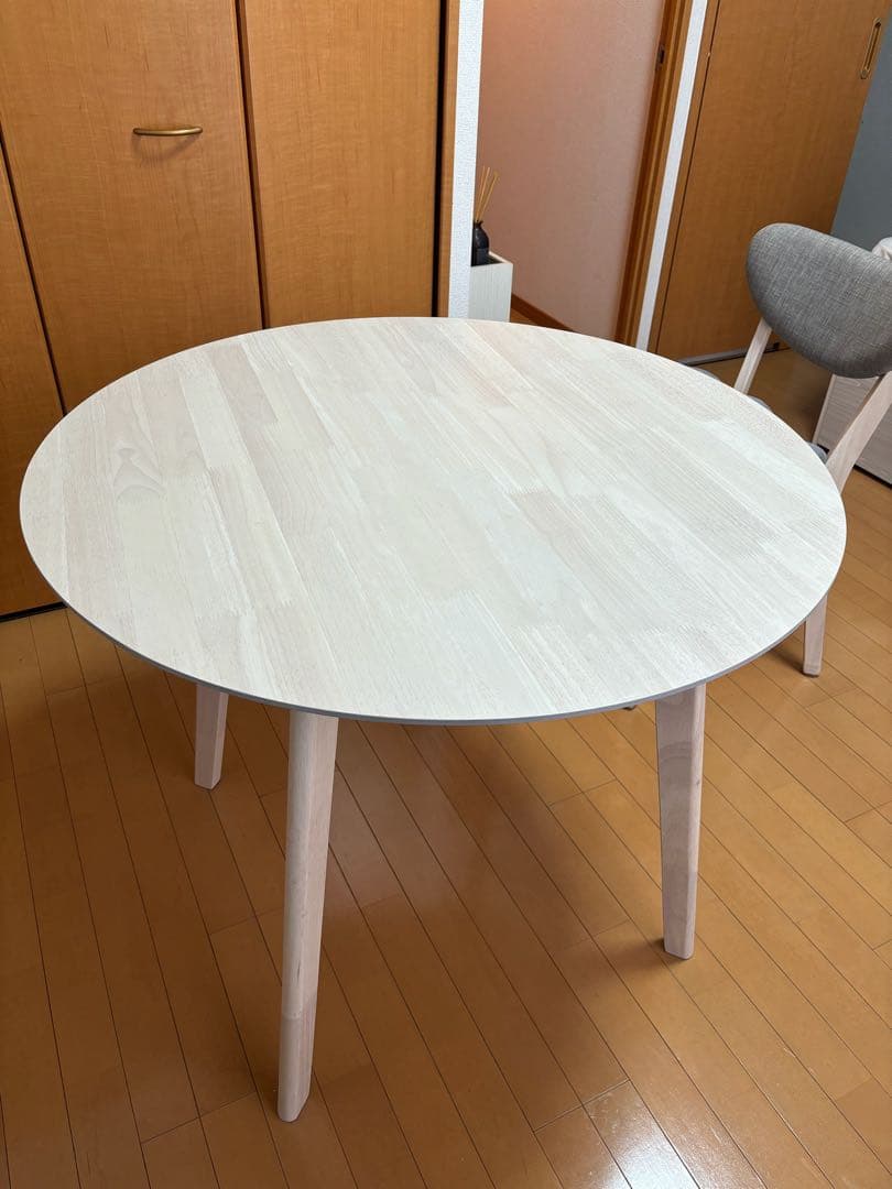 大阪市内引き取り限定 【24年3月購入】LOWYA北欧風ダイニングテーブルセット