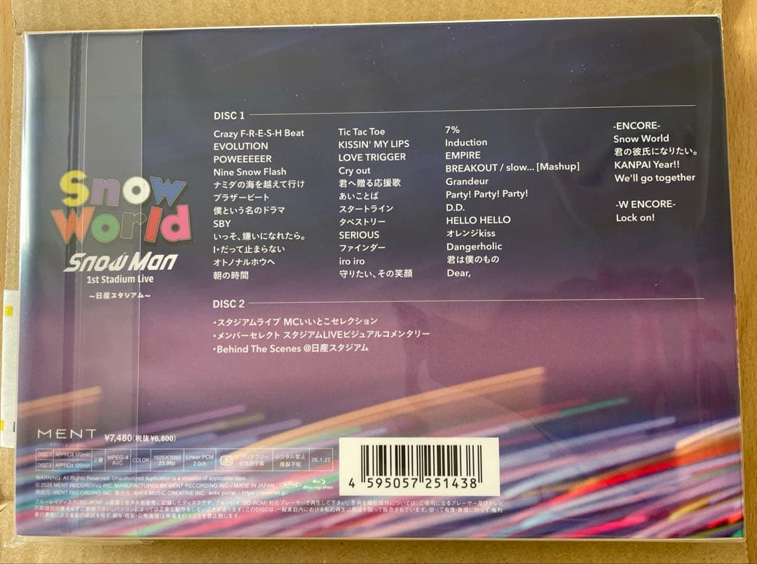 アイドル  World/Man 1st Stadium Live