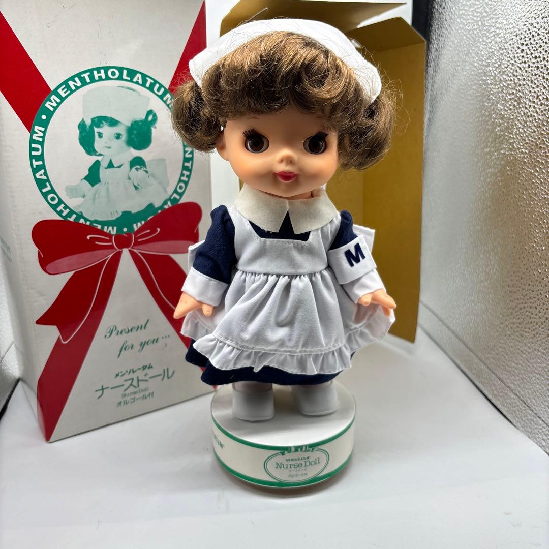 希少　メンソレータム ナースドール　オルゴール付き　30cm　ロート製薬　箱付き