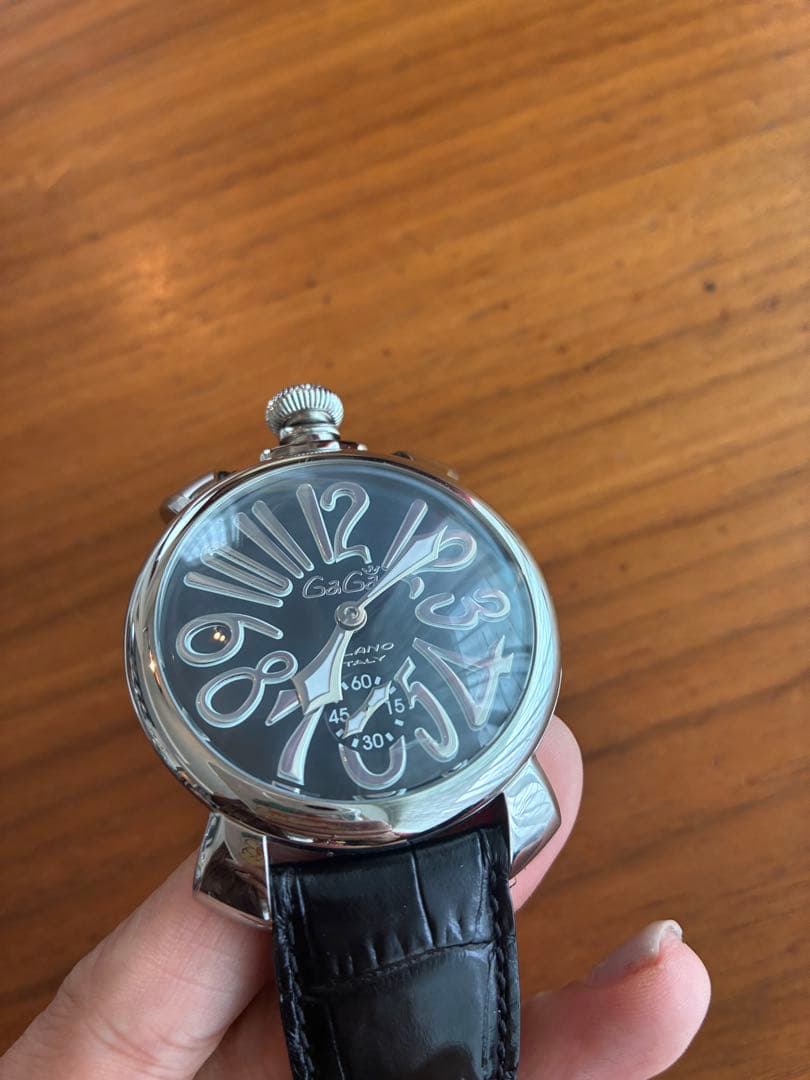 GaGa MILANO 手巻きアナログ腕時計48mm