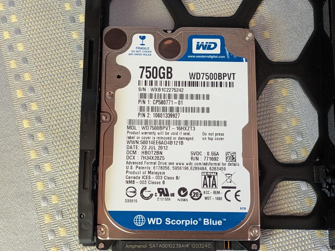 Synology DS223 NAS 本体 2.5インチHDD付き