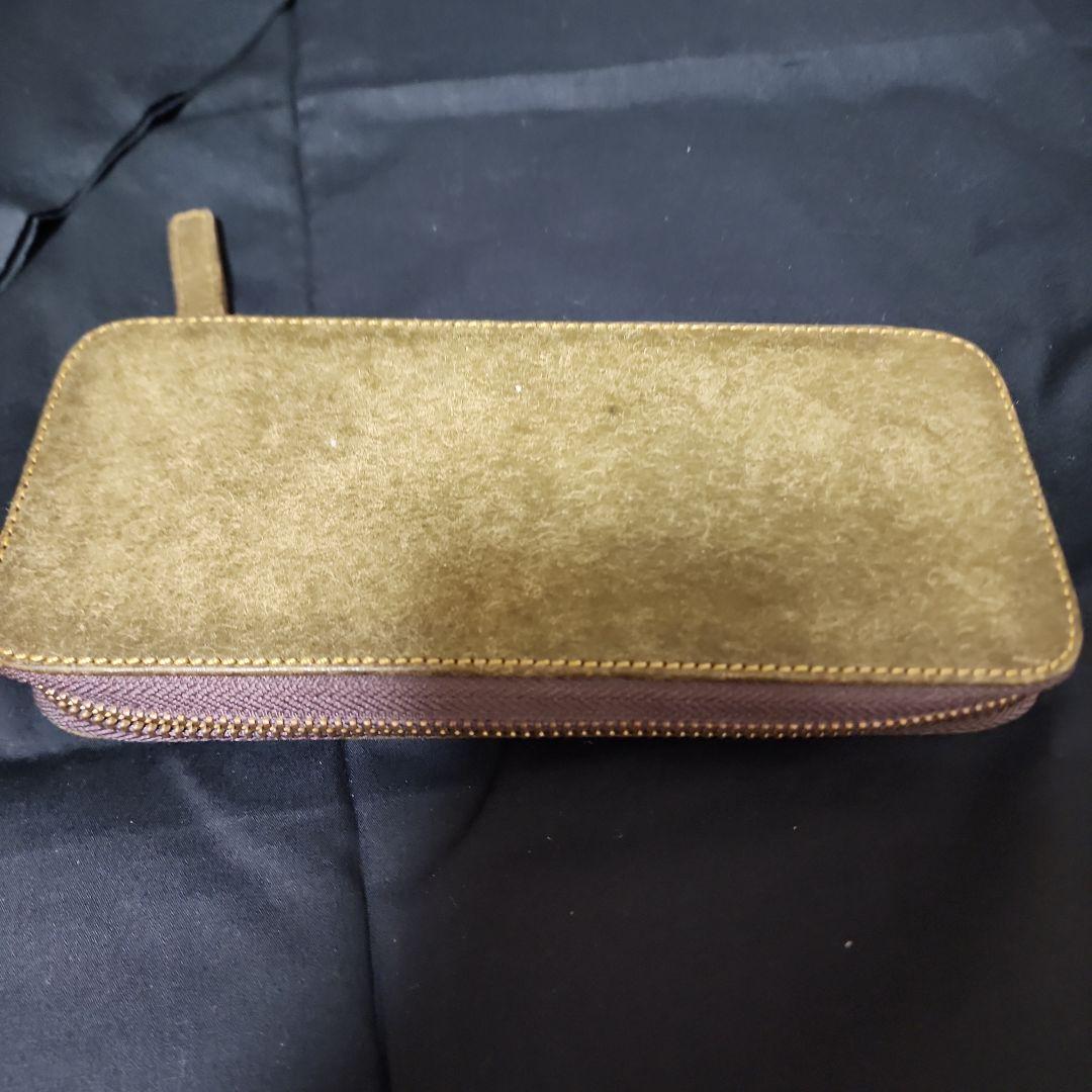 バハギアラウンドジップペンケース プエブロレザー