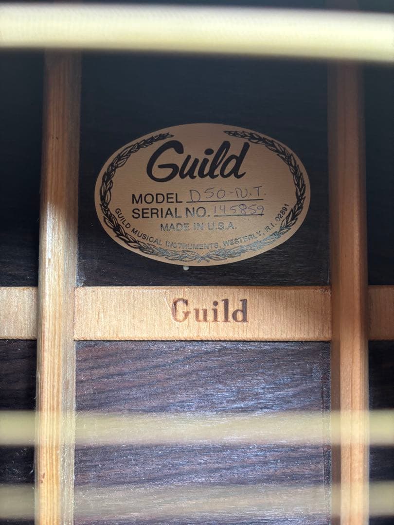 1976年製GUILD D-50ギルドビンテージアコースティックギター美品