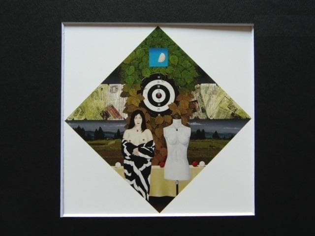 中村 静男、「月光譚」、希少な額装用画集より、新品高級額装付、状態良好