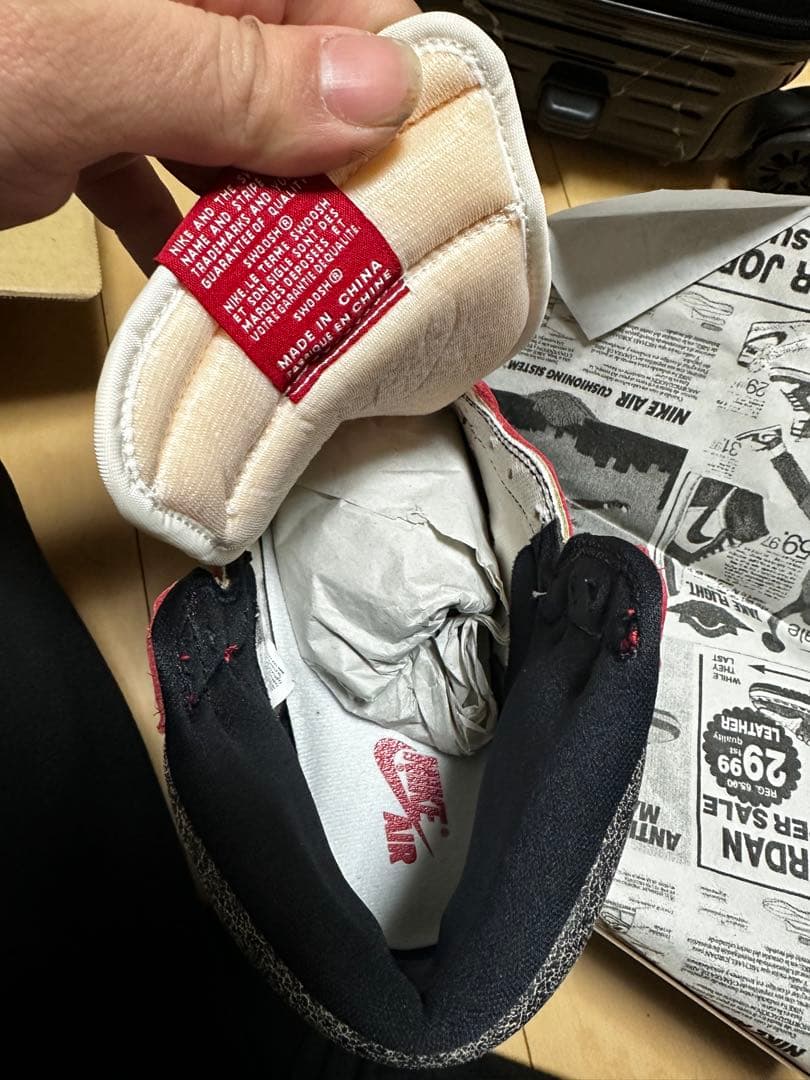 Nike Air Jordan 赤白 スニーカー 本体