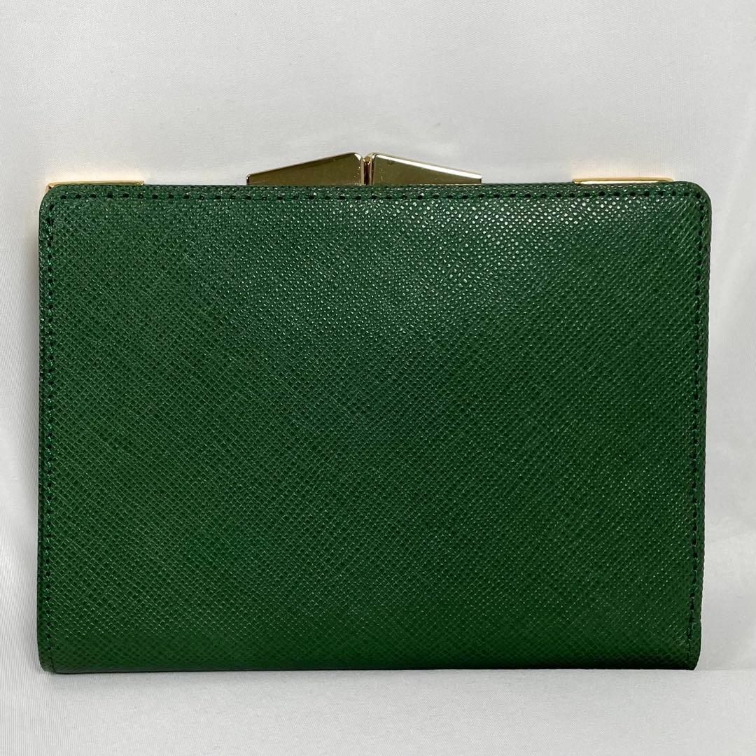 美品 GIVENCHY ジバンシー 二つ折り財布 がま口 ヴィンテージ レザー