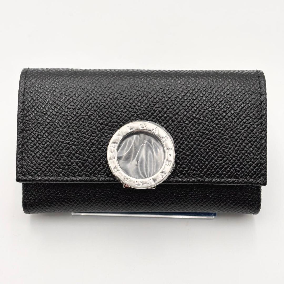 新品未使用 BVLGARI ブルガリ ロゴクリップ グレインレザー キーケース