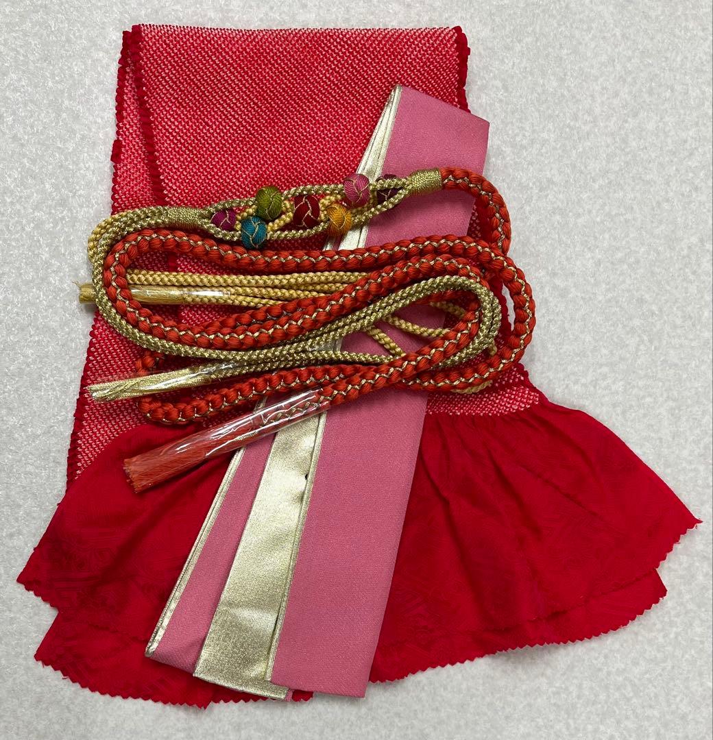 小柄な方に　振り袖　フルセット　別誂長襦袢付　ピンク　成人式　金彩　刺繍　707