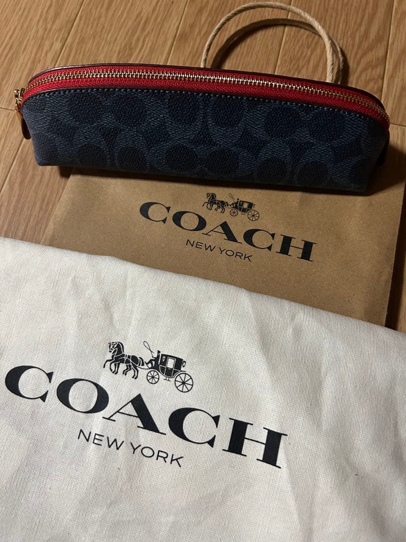 COACH ペンケース　新品未使用／ショッパー付き