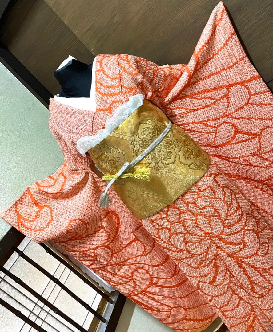 振袖フルセット6点サイズS〜M 総絞り　乱菊　正絹