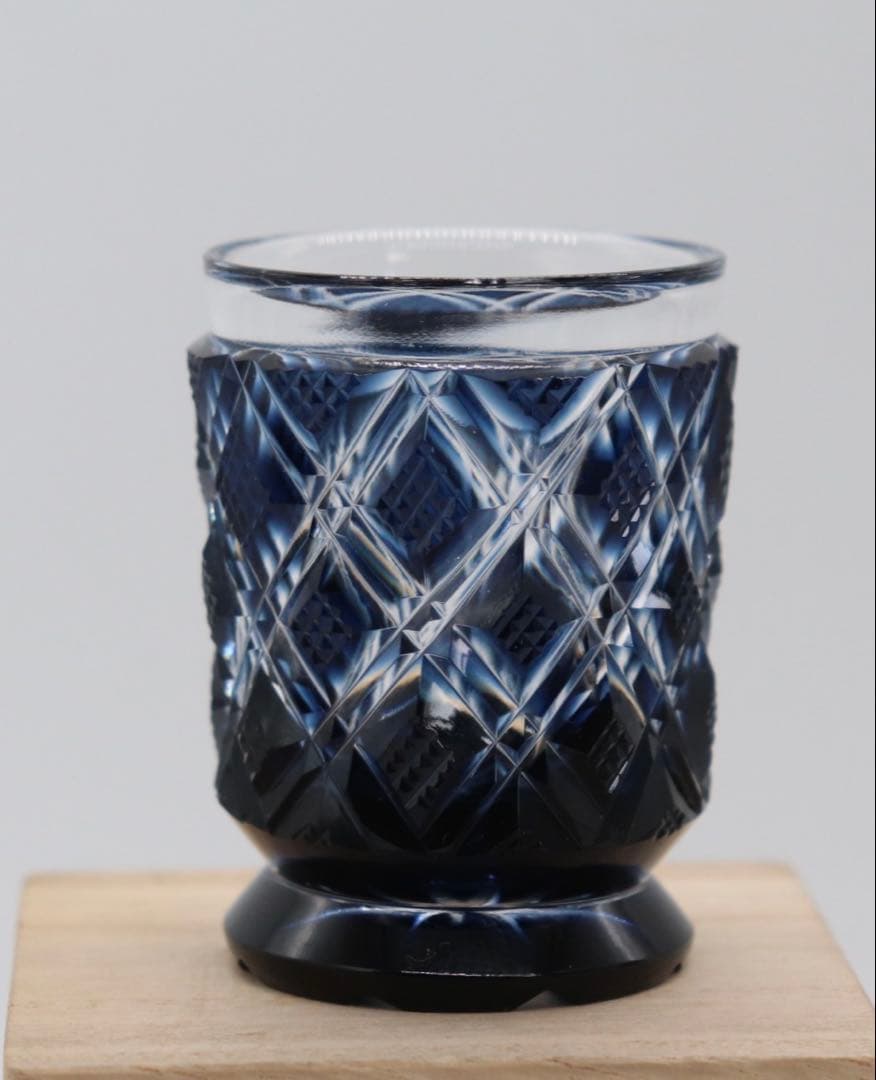 未使用　薩摩切子ガラス　共箱　送料込み250525