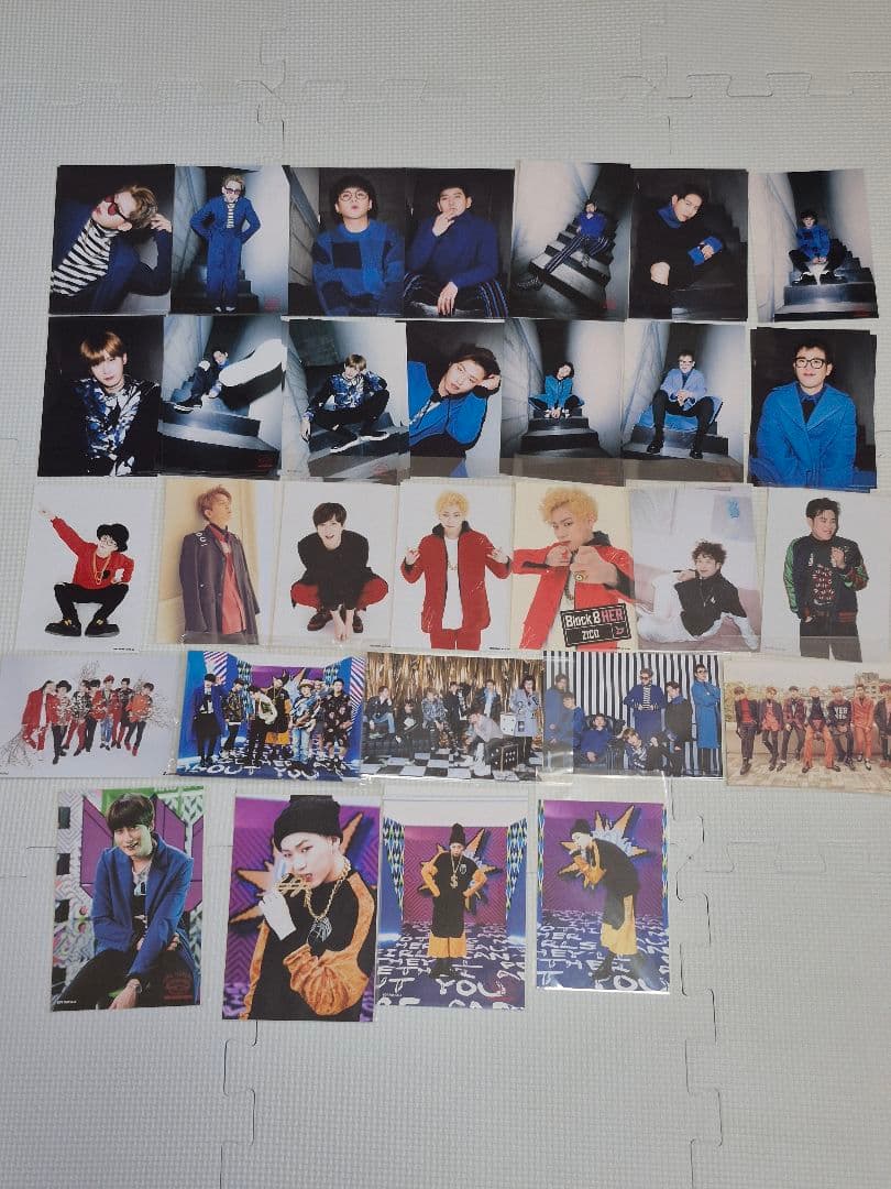 Block B と ZICO のグッズ トレカ 生写真 ポストカードまとめ売り