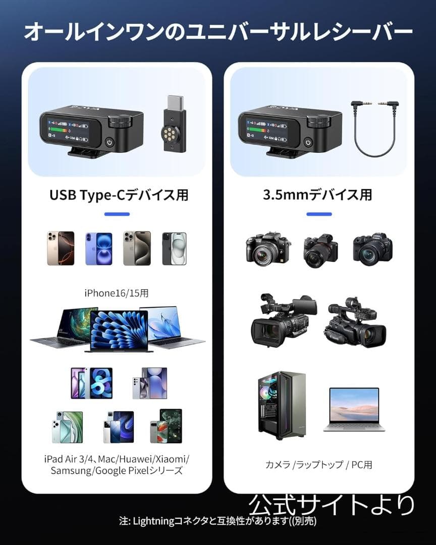 ワイヤレスピンマイク BOYAMIC2 黒 2個 充電ケース AI ノイキャン