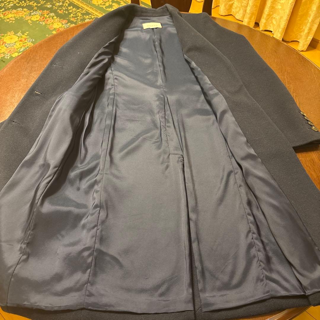 年末セール‼️美品 グッチ チェスターコート 38 ネイビー