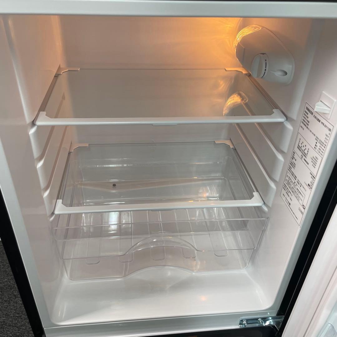 動作確認清掃済　山善　106L　2023年　YFR-D111（B）　直接引取可