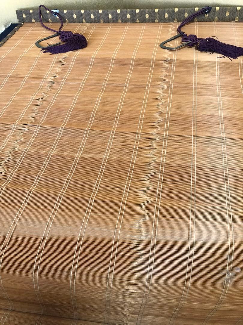 割引❗️御座敷簾 御簾 大小各2枚計4枚組 木箱　250725F1