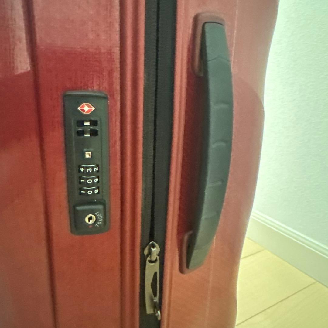 中古　サムソナイト　スーツケース　Lサイズ　赤