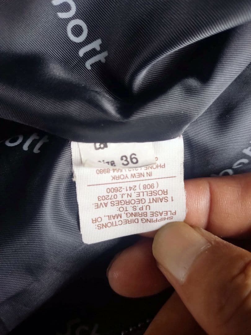 Schott黒レザーシングルライダースジャケット