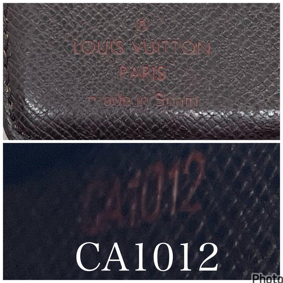 ルイヴィトン　ダミエ　コンパクト　ジップ　二つ折り財布