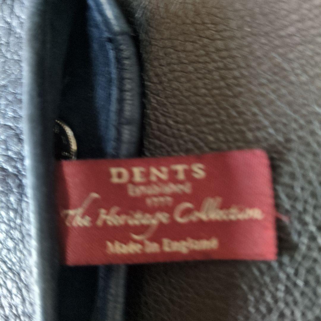 小物 DENTS MEN'S LEATHER GLOVE PECCARY NAVY