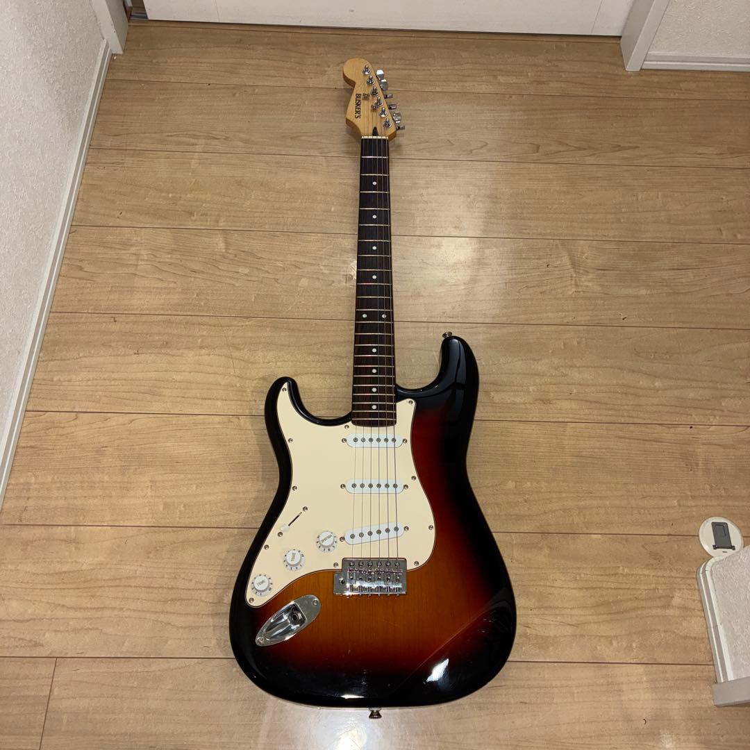 バスカーズ　希少　レフティモデル　ストラトタイプエレキギター　音良し　調整済み