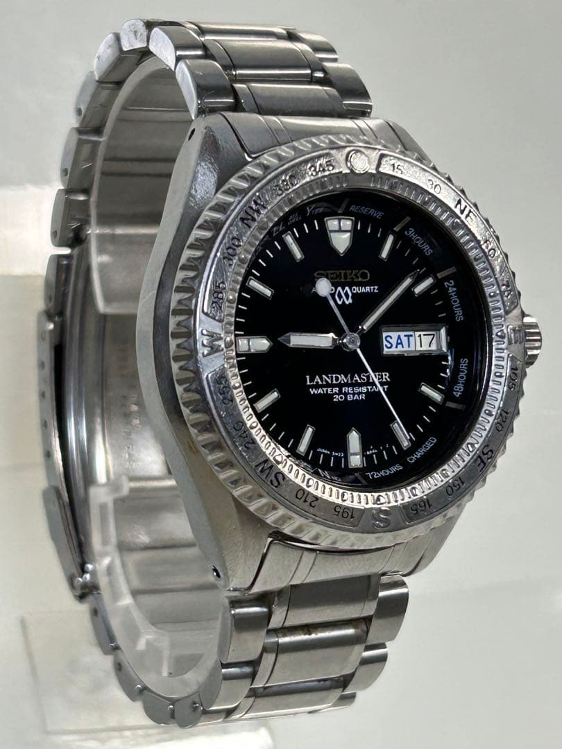 完動【二次電池新品】SEIKO LANDMASTER 5M23-6A20