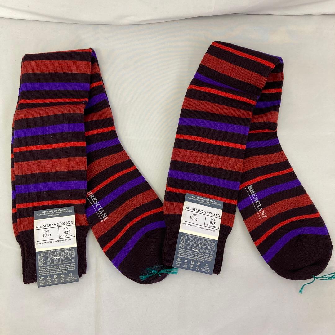 23-58 BRESCIANI メンズソックスまとめ売り　Lサイズ　未使用