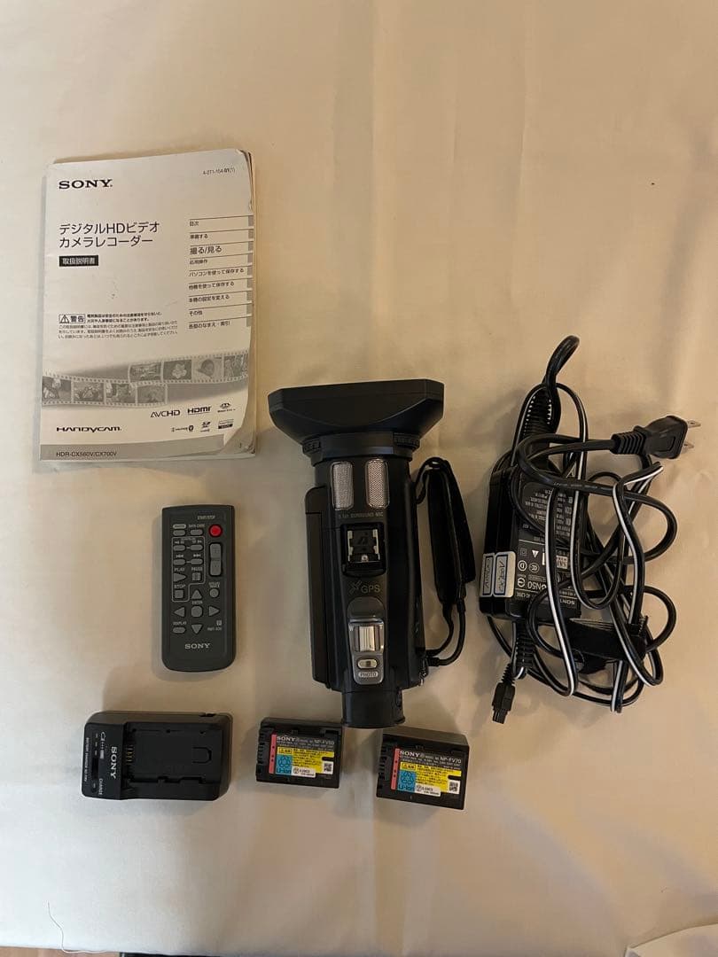 ＳＯＮＹ　HDR CX700V バッテリー2個／ソフトケース付き