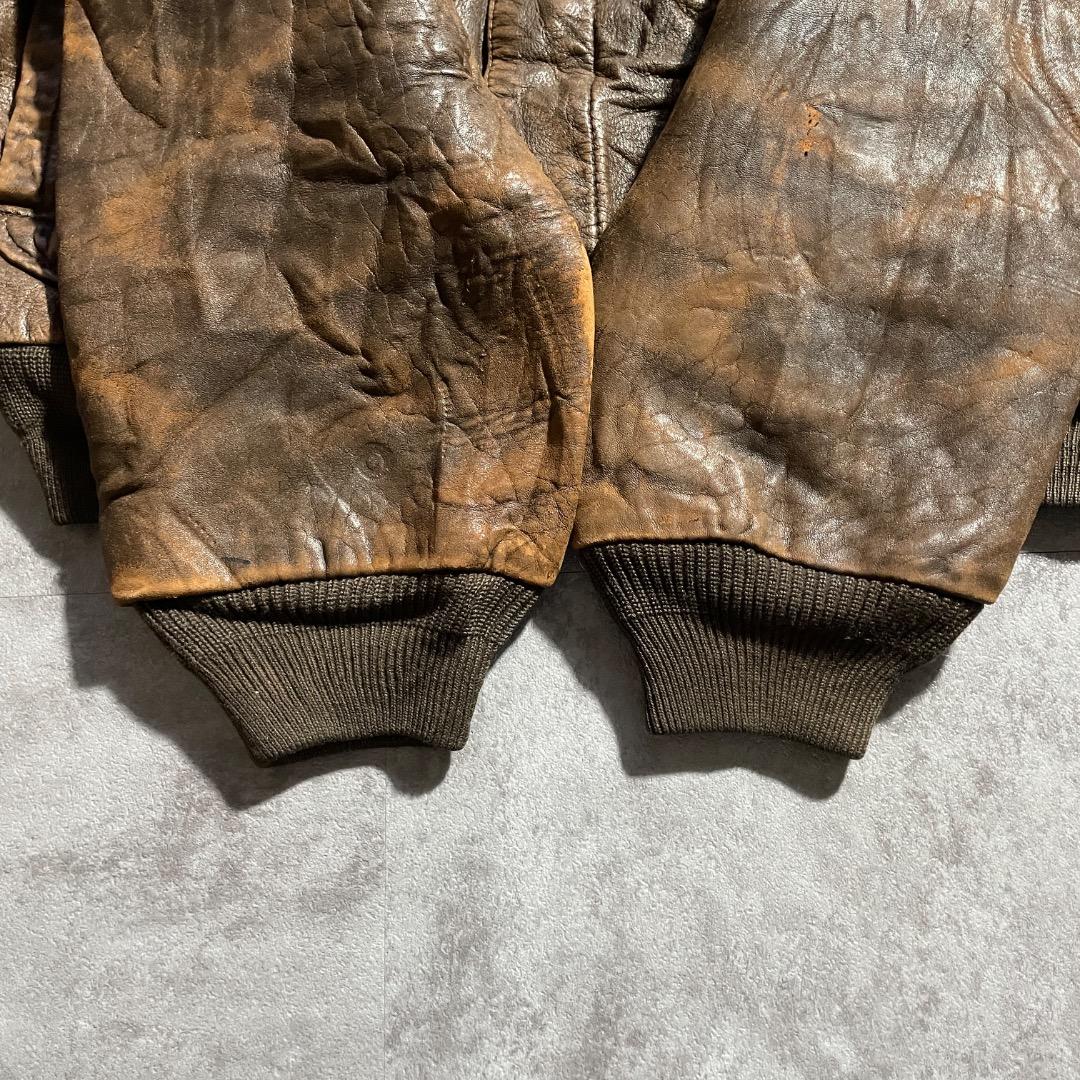 90s StJohn'sBay セントジョンズベイ A2 レザージャケット