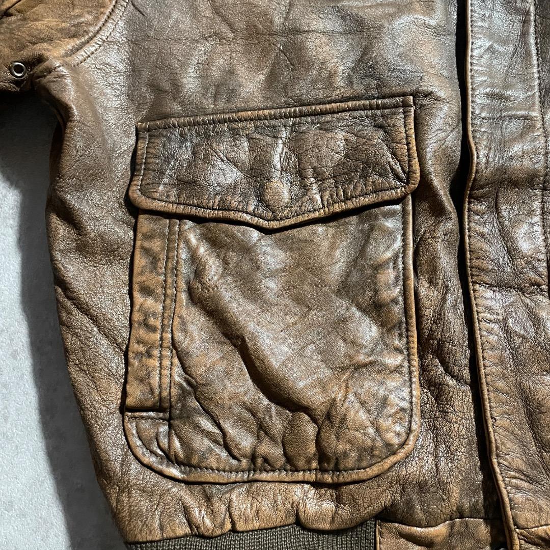 90s StJohn'sBay セントジョンズベイ A2 レザージャケット