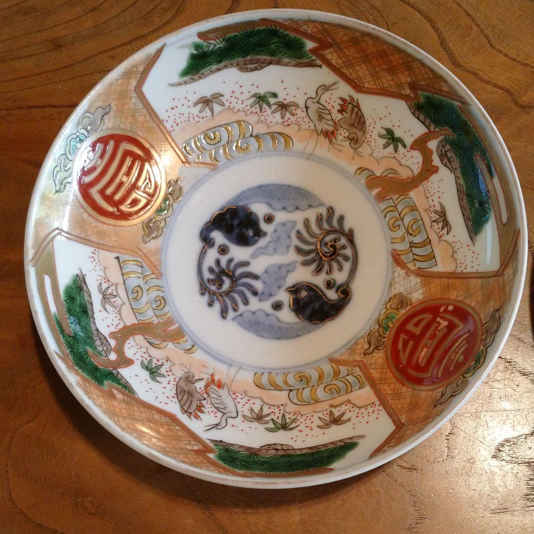 古伊万里有田焼 金蘭手 5客揃い