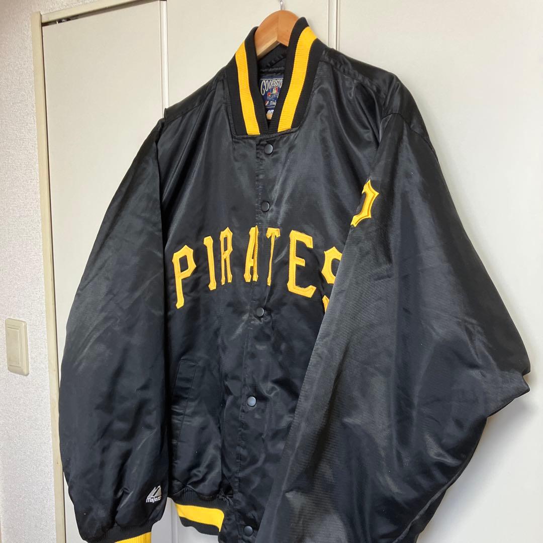 H*e様 90年代　MLBピッツバーグパイレーツのサテンジャケット　クーパースタ