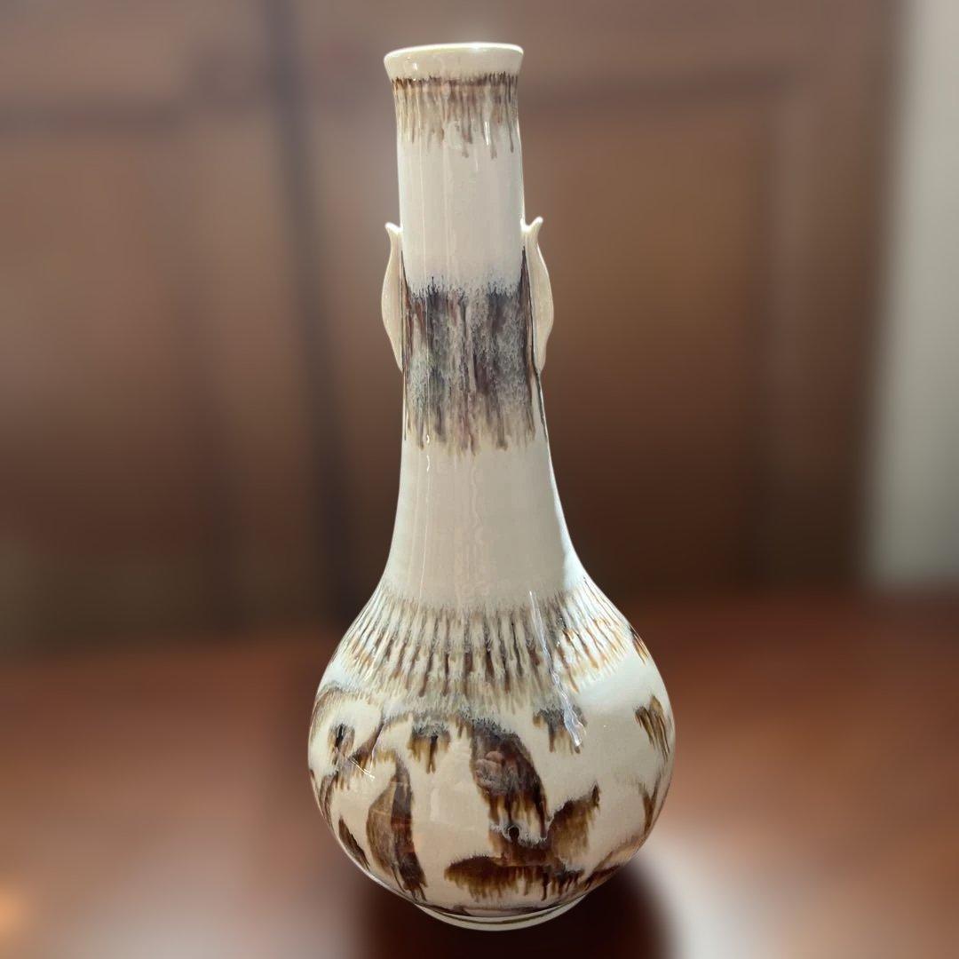 花入　絵高麗写　中村秋峰造